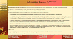 Desktop Screenshot of informaticaforense.com.ar